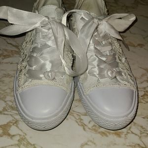 Canvas wedding shoes